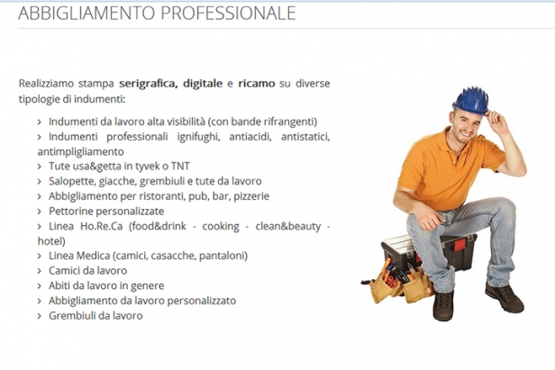 Serigraf 2 Produzione  Abbigliamento Professionale